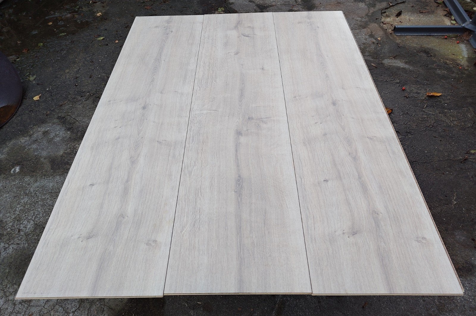 68m2 Skandor 8.0 Liberty oak XL laminaat. Opgestapeld., Ophalen, Eiken, Zo goed als nieuw, Grijs