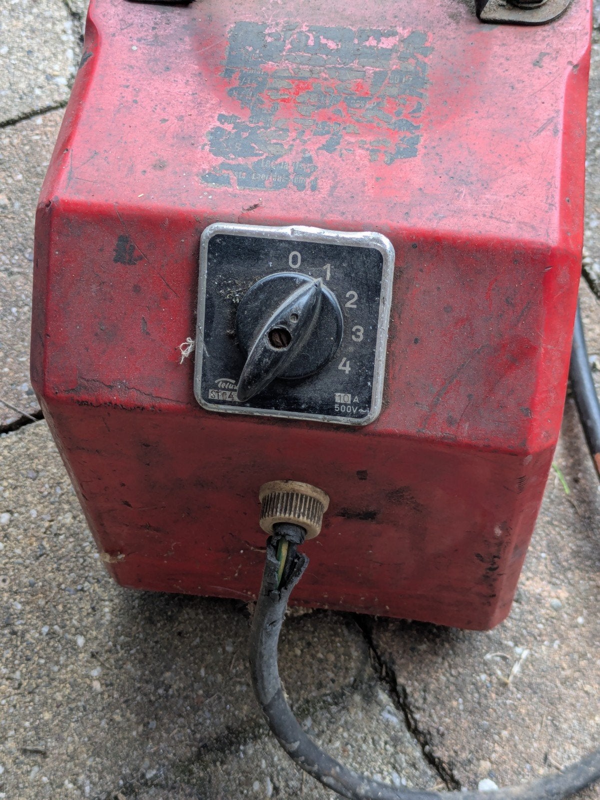 Oude lasapparaat met kabels en klemmen, Ophalen, Gebruikt, Minder dan 150 ampère, Elektroden