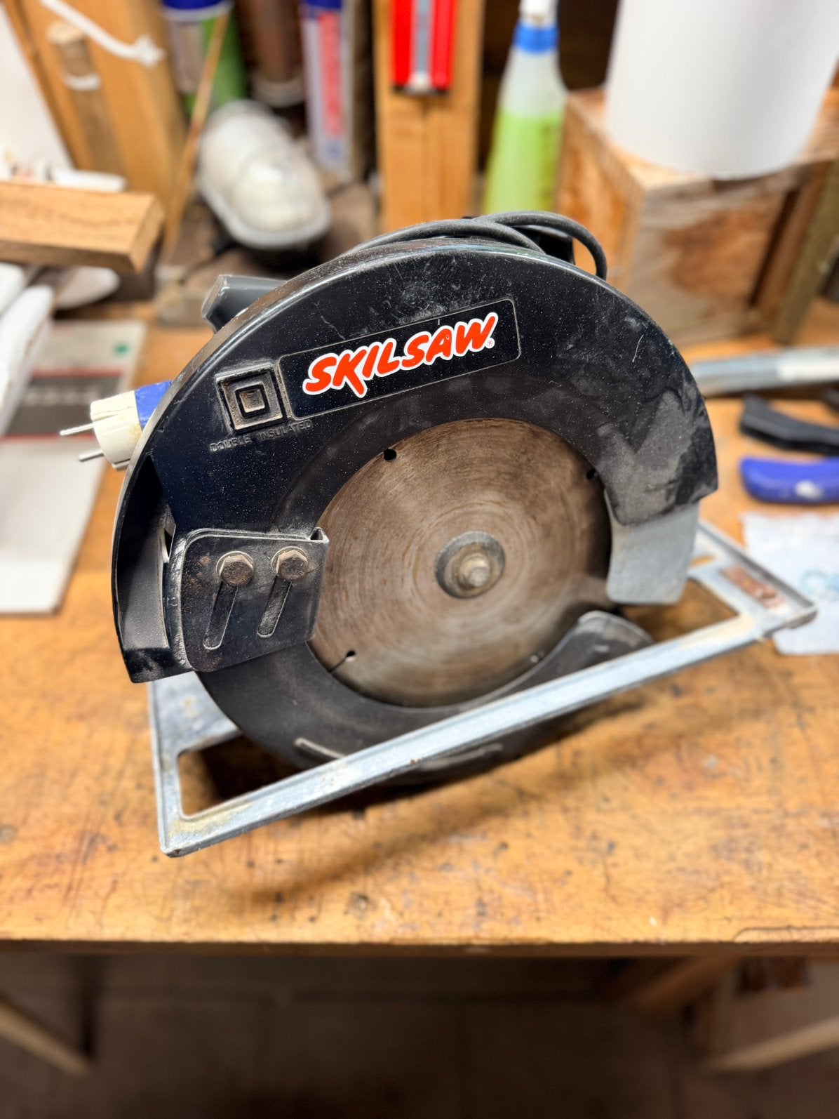 Skilsaw 1886H1 cirkelzaag, Doe-het-zelf en Verbouw, Ophalen, Cirkelzaag, 70 mm of meer, Zo goed als nieuw