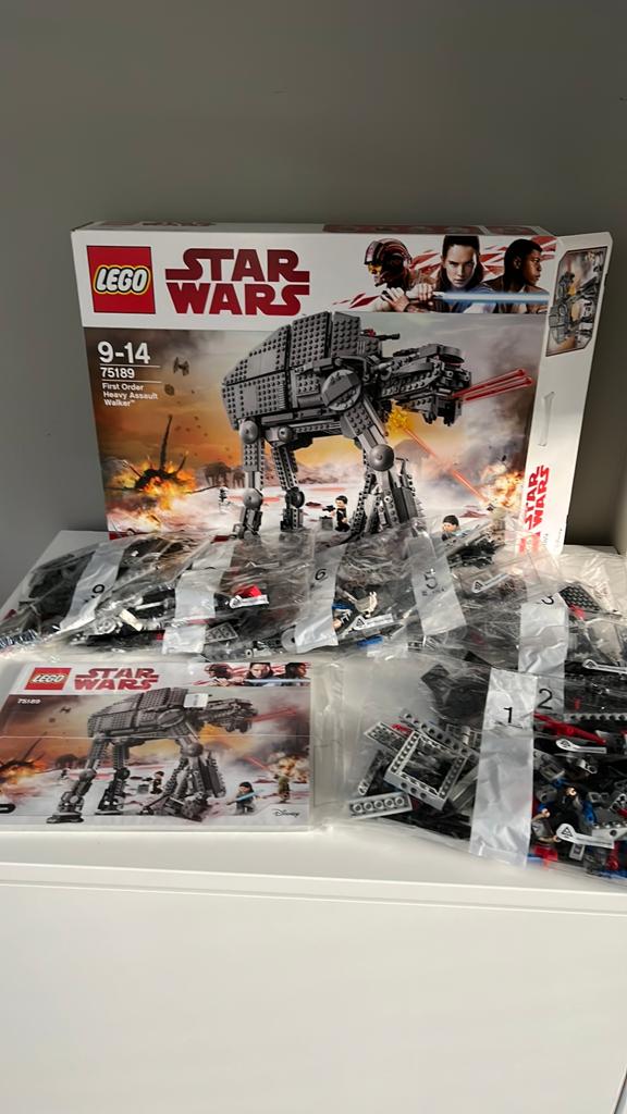 Lego Star Wars 75189 First Order Heavy Assault Walker, Ophalen, Zo goed als nieuw, Complete set, Lego