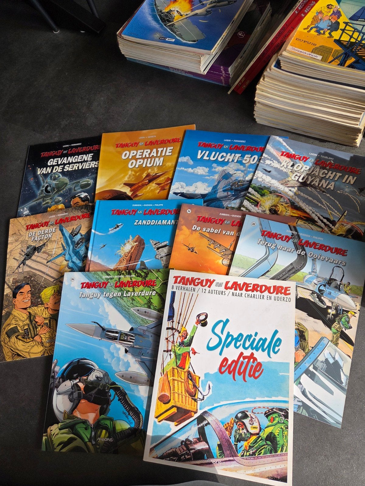 Tangy en Laverdure - Deel 26 tm 34 + speciale uitgave, Meerdere stripboeken, Ophalen of Verzenden, Zo goed als nieuw