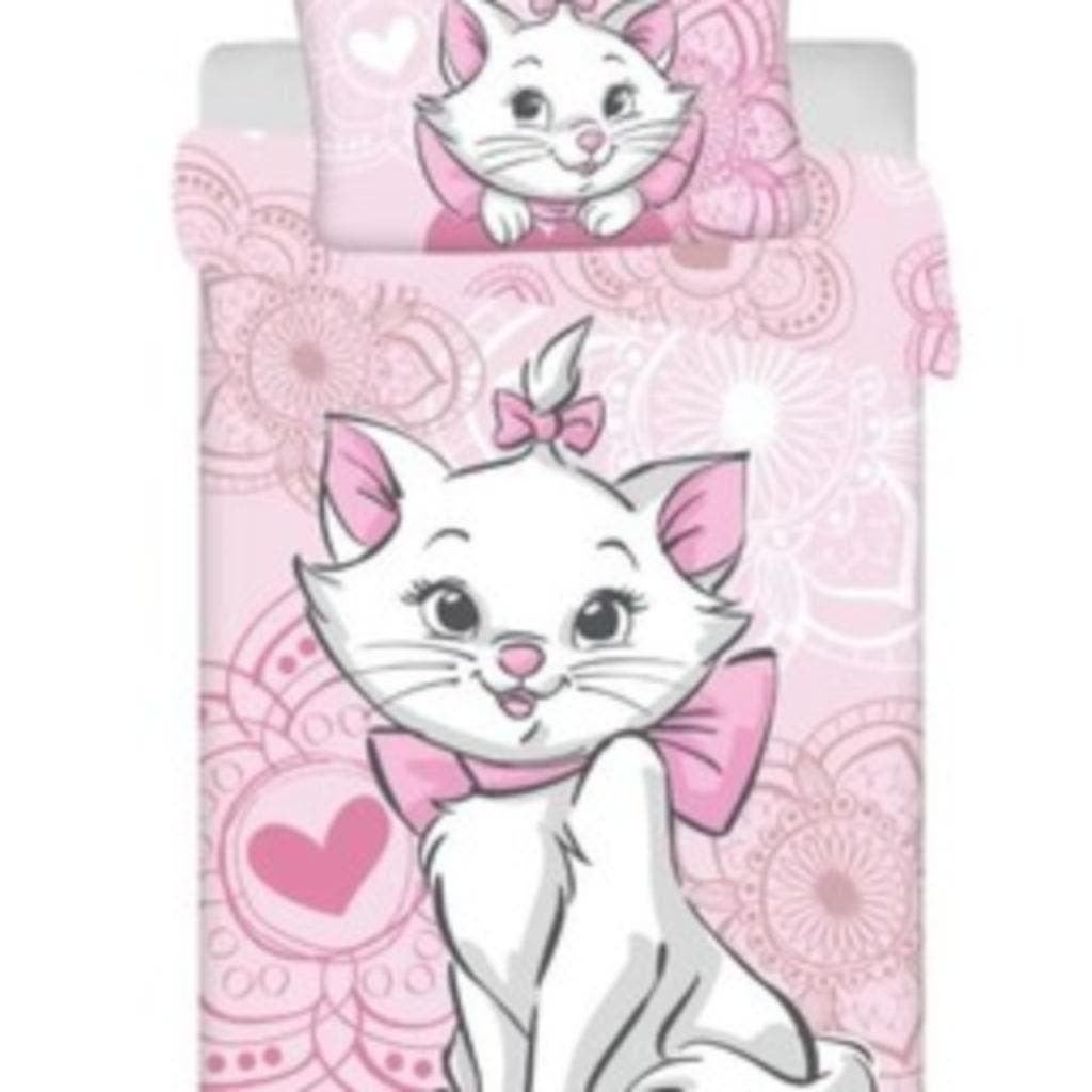 Marie Cat Baby / Peuter Dekbedovertrek 100 x 135 cm - Disney, Meisje, Ledikant, Dekbedovertrek, Nieuw