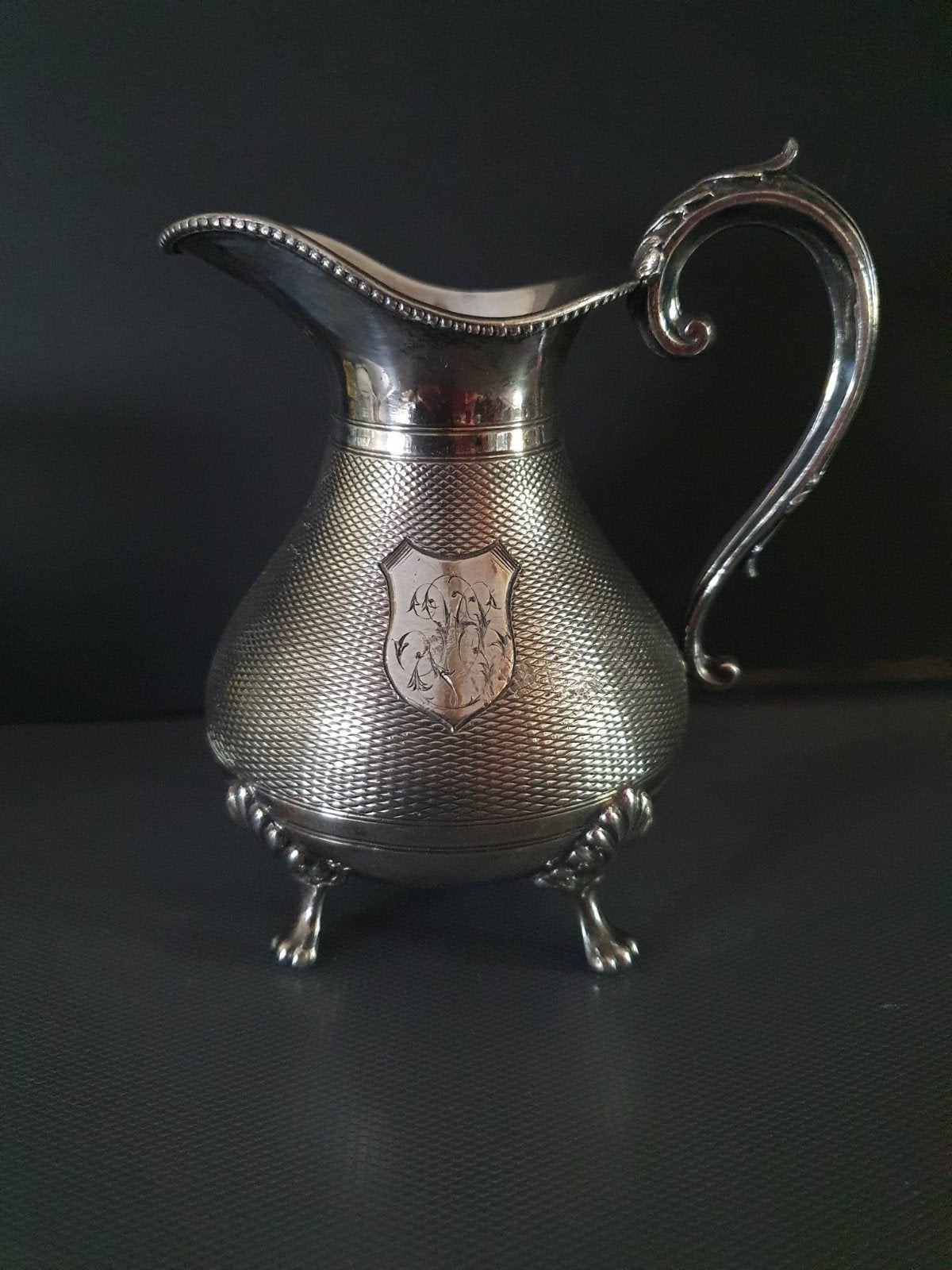 Verzilverd melkkan / roomkan, Ophalen of Verzenden