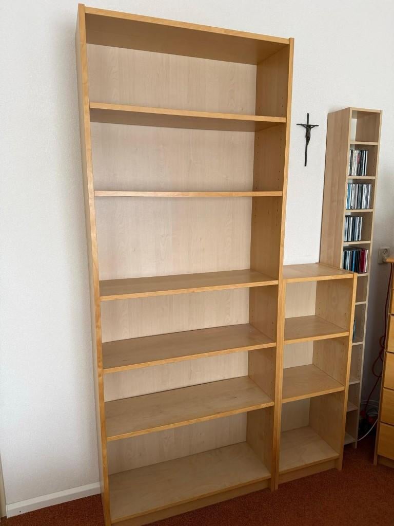 2x Billy kast groot en klein, Huis en Inrichting, Ophalen, 50 tot 100 cm, Zo goed als nieuw, 150 tot 200 cm