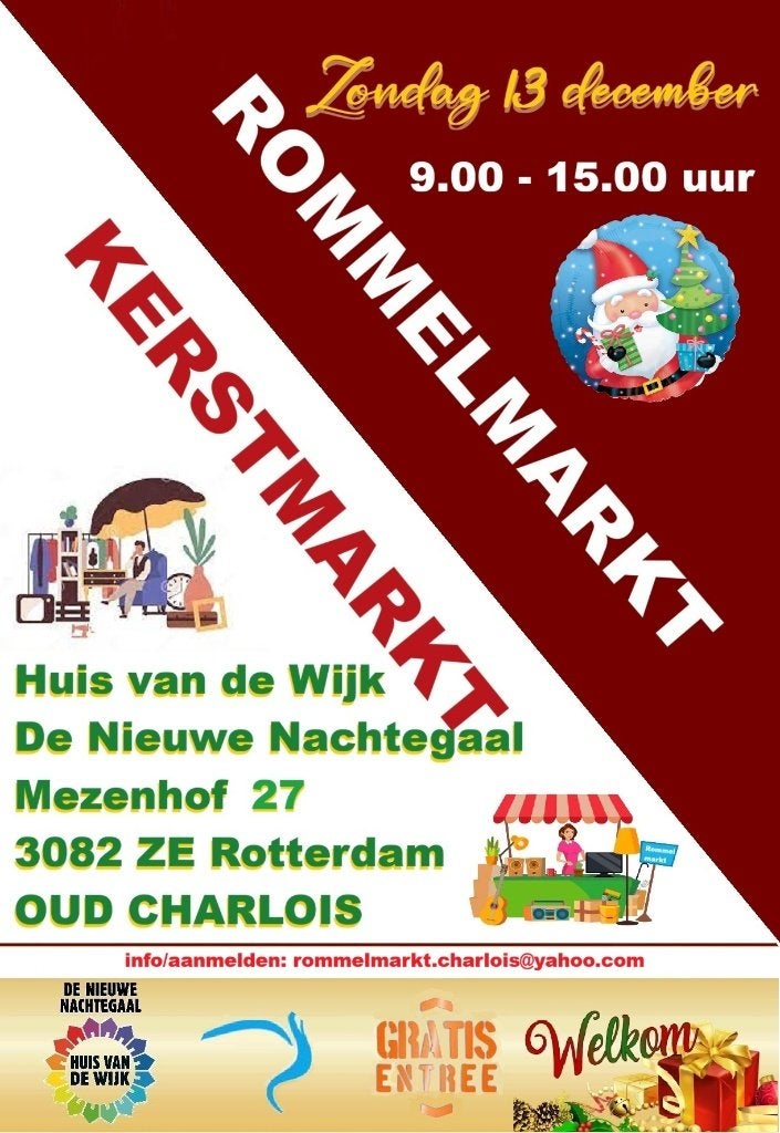 Rommelmarkt /Kerstmarkt 13 december - Mezenhof 27  Rotterdam, Eén persoon