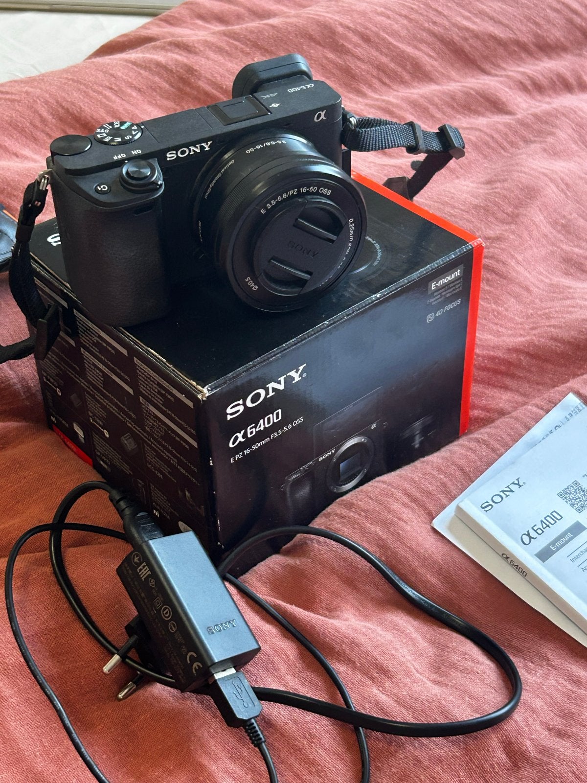 Sony Alpha A6400 systeemcamera met 16-50mm lens, Audio, Tv en Foto, Fotocamera's Digitaal, Touchscreen, Nieuw, 4 t/m 7 keer, Sony