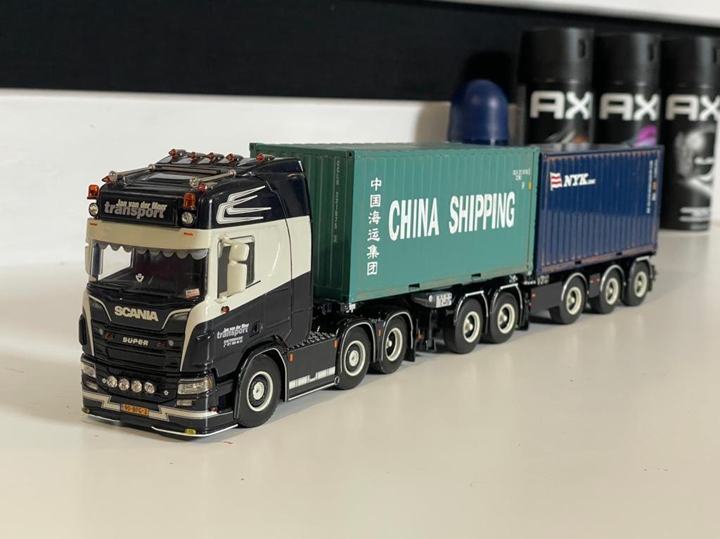 [WSI] Scania R Jan van der Meer Transport, Hobby en Vrije tijd, Modelauto's | 1:50, Ophalen of Verzenden, Zo goed als nieuw, Bus of Vrachtwagen