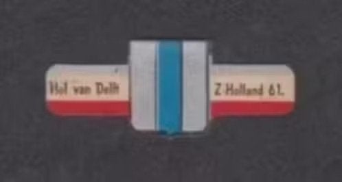 Sigarenbandje Wapen van Hof van Delft (61)., Ophalen of Verzenden, Zo goed als nieuw