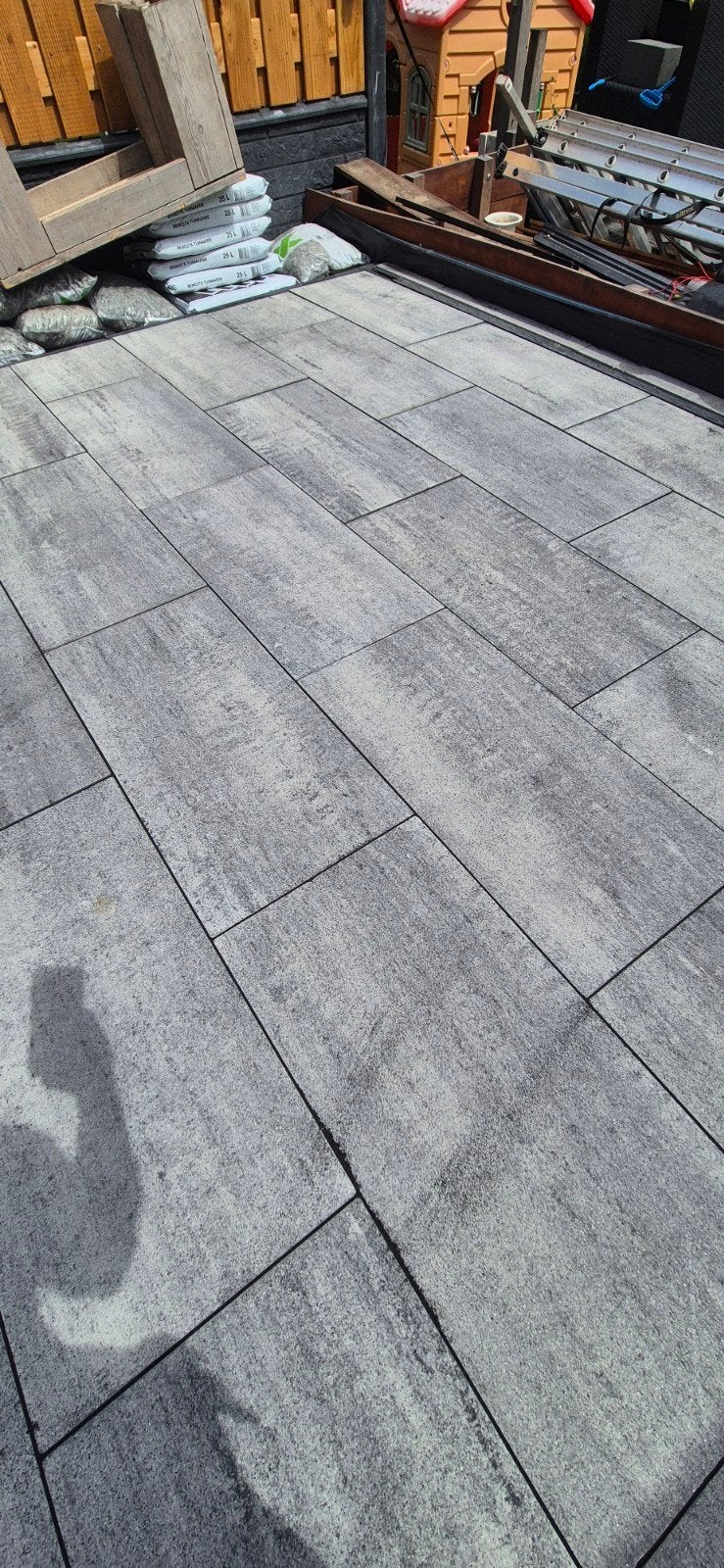 Grijze terrastegels, Ophalen, Nieuw, Minder dan 5 m², Beton