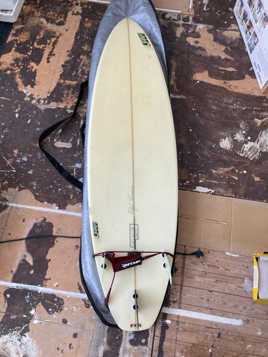 Surfboard 6'8" - zolderopruiming!, Watersport en Boten, Golfsurfen, Ophalen, Gebruikt, Funboard, Met koord