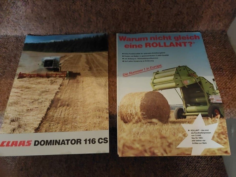 Claas Dominator 116 CS & Rollant Brochure - Landbouw, Ophalen of Verzenden, Zo goed als nieuw, Algemeen, Claas