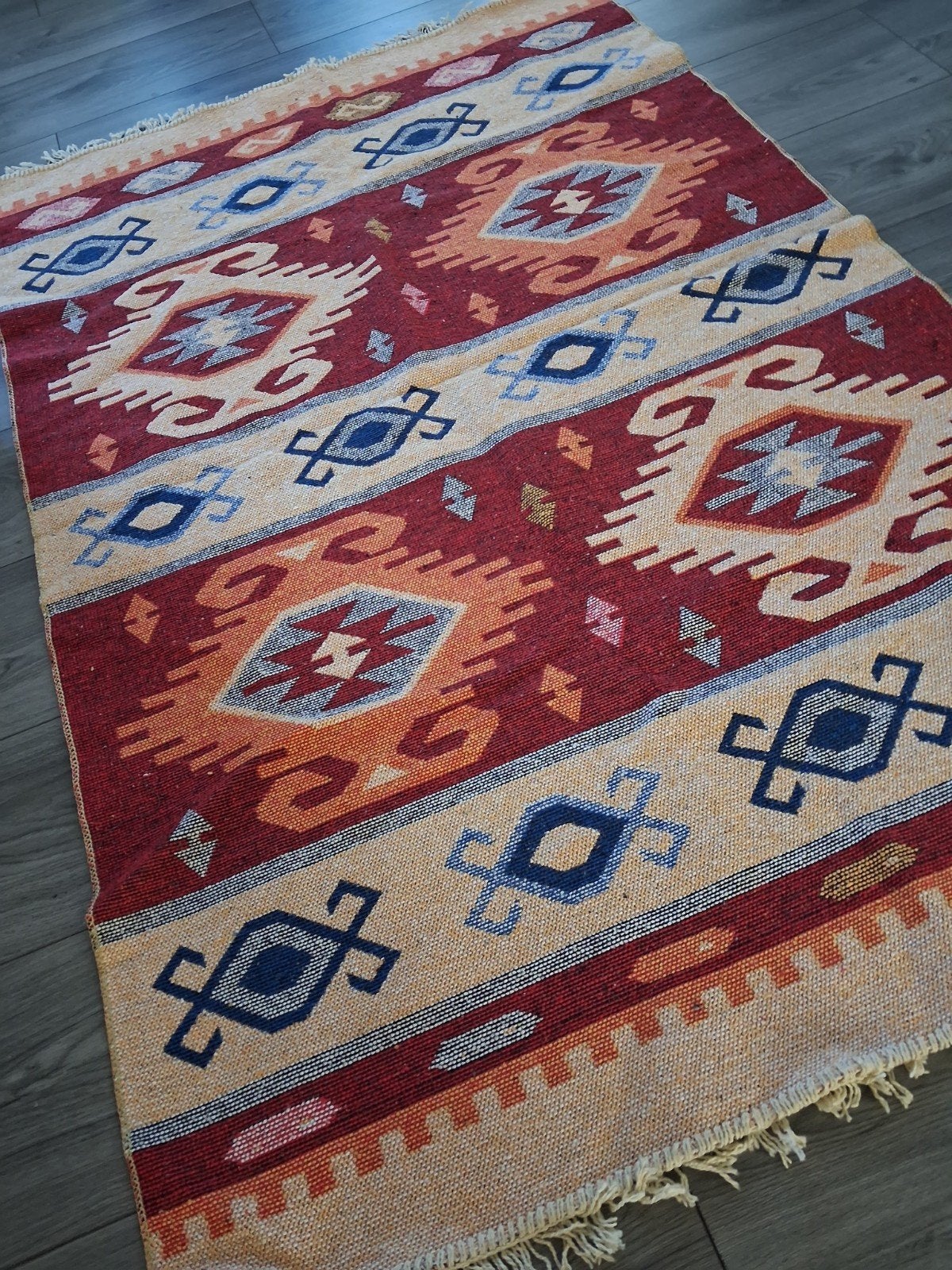 Grote Nieuw Kelim, 100 tot 150 cm, Ophalen of Verzenden, Rechthoekig, Nieuw