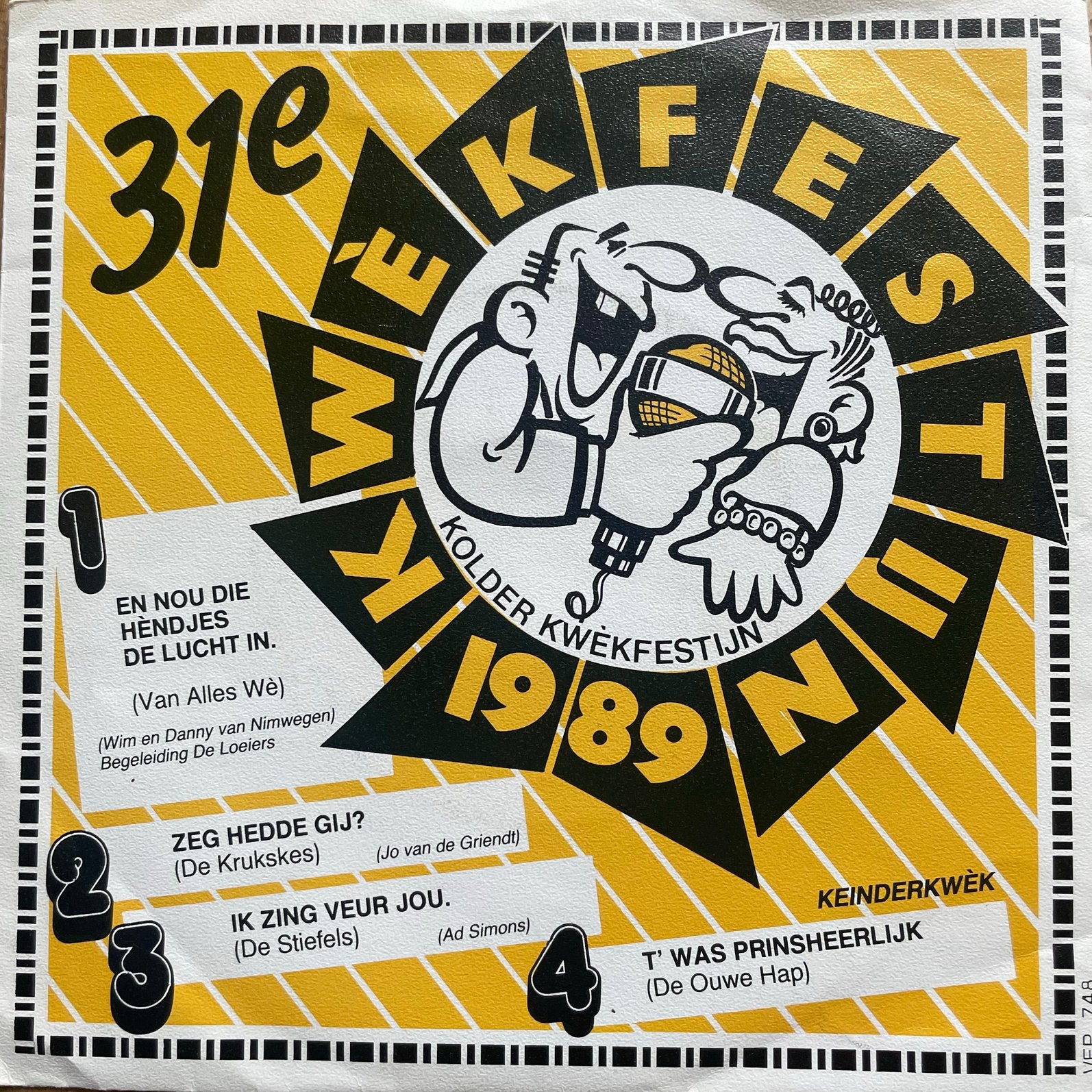 EP 31 e Kwekfestijn 1989, Cd's en Dvd's, Ophalen of Verzenden, Zo goed als nieuw, Overige formaten, Levenslied of Smartlap