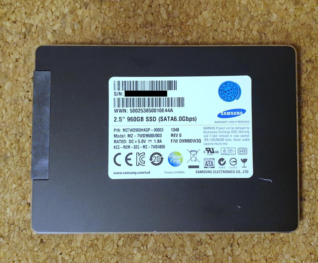 [In nieuwstaat Samsung SM843T 960GB Enterprise S-ATA3 SSD], Intern, 960GB, Ophalen of Verzenden, Desktop
