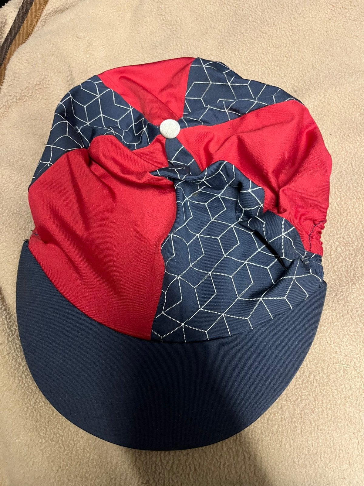 QHP capcover, Ophalen of Verzenden, Gebruikt, Eventing, Rijhelm/cap