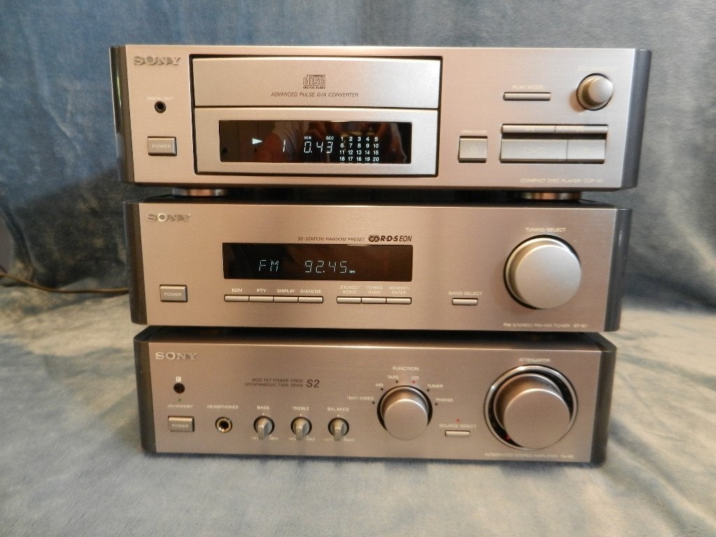 Sony Scala Compo S2 Vintage set Mosfet Phono ingang i.z.g.st, Ophalen of Verzenden, Zo goed als nieuw, Cd-speler, Sony