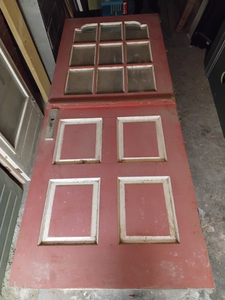 Deelbare voordeur, Doe-het-zelf en Verbouw, Ophalen, Gebruikt, 80 tot 100 cm, 200 tot 215 cm