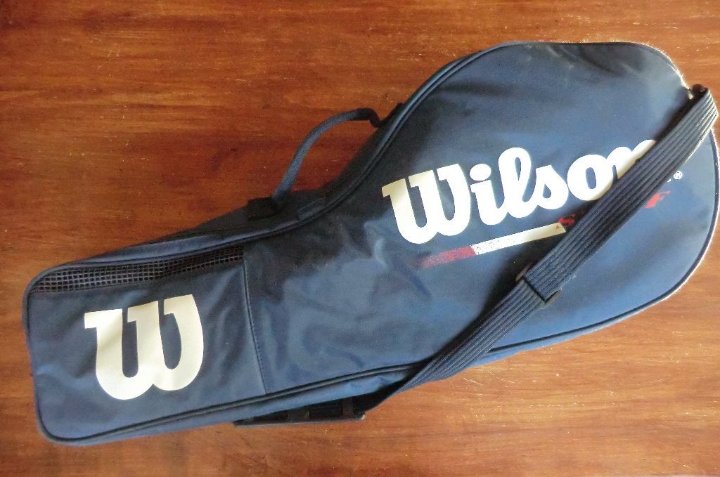 2 tennisrackets met tennistas, Gebruikt, Racket, L3, Ophalen