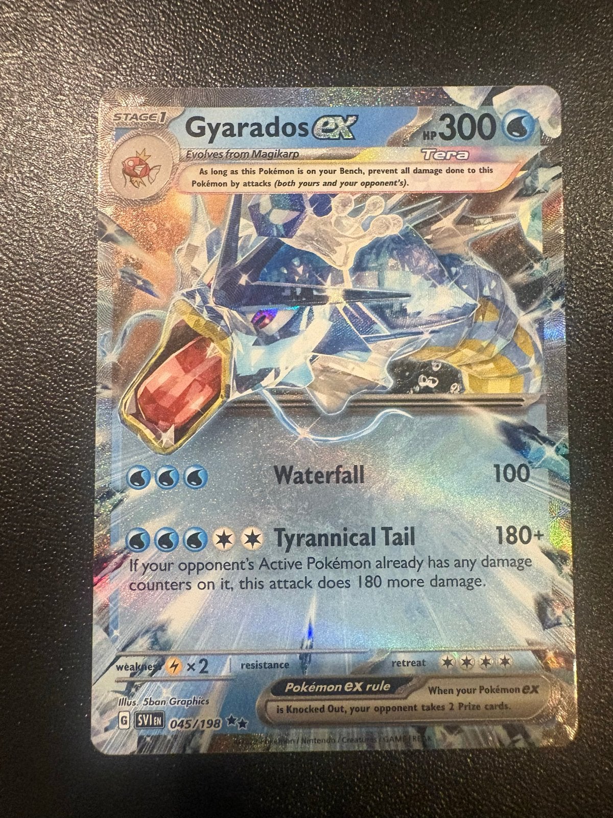 Gyarados EX 045/198 SVI, Ophalen of Verzenden, Zo goed als nieuw, Losse kaart, Foil