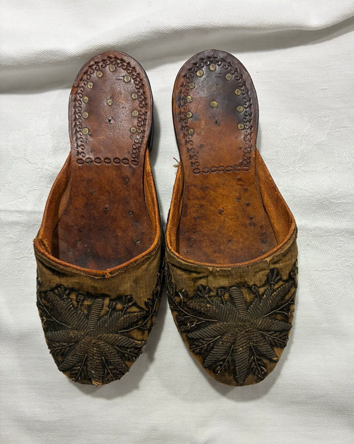 Antieke Ottomaanse Muiltjes Pantoffels Slippers 1880–1900), Ophalen of Verzenden