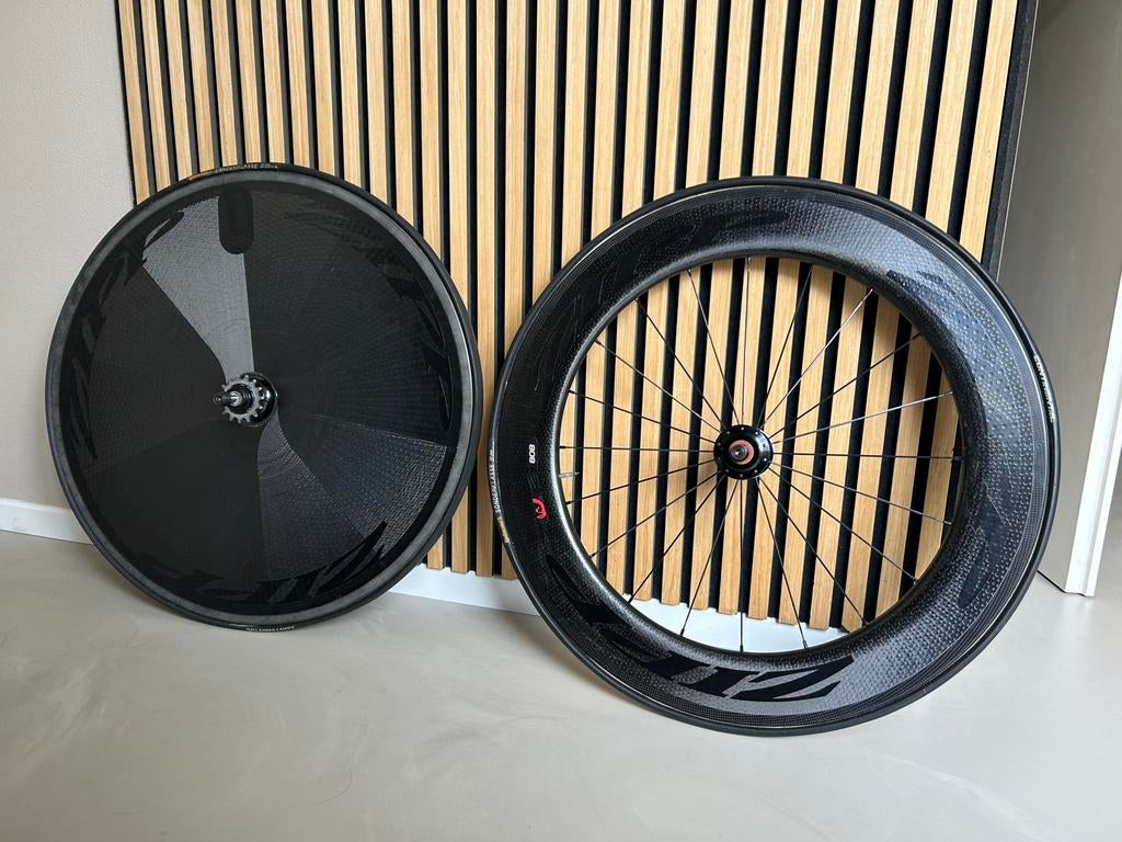 Zipp 808 baanwielen - track wheels, Fietsen en Brommers, Ophalen, Zo goed als nieuw, Carbon
