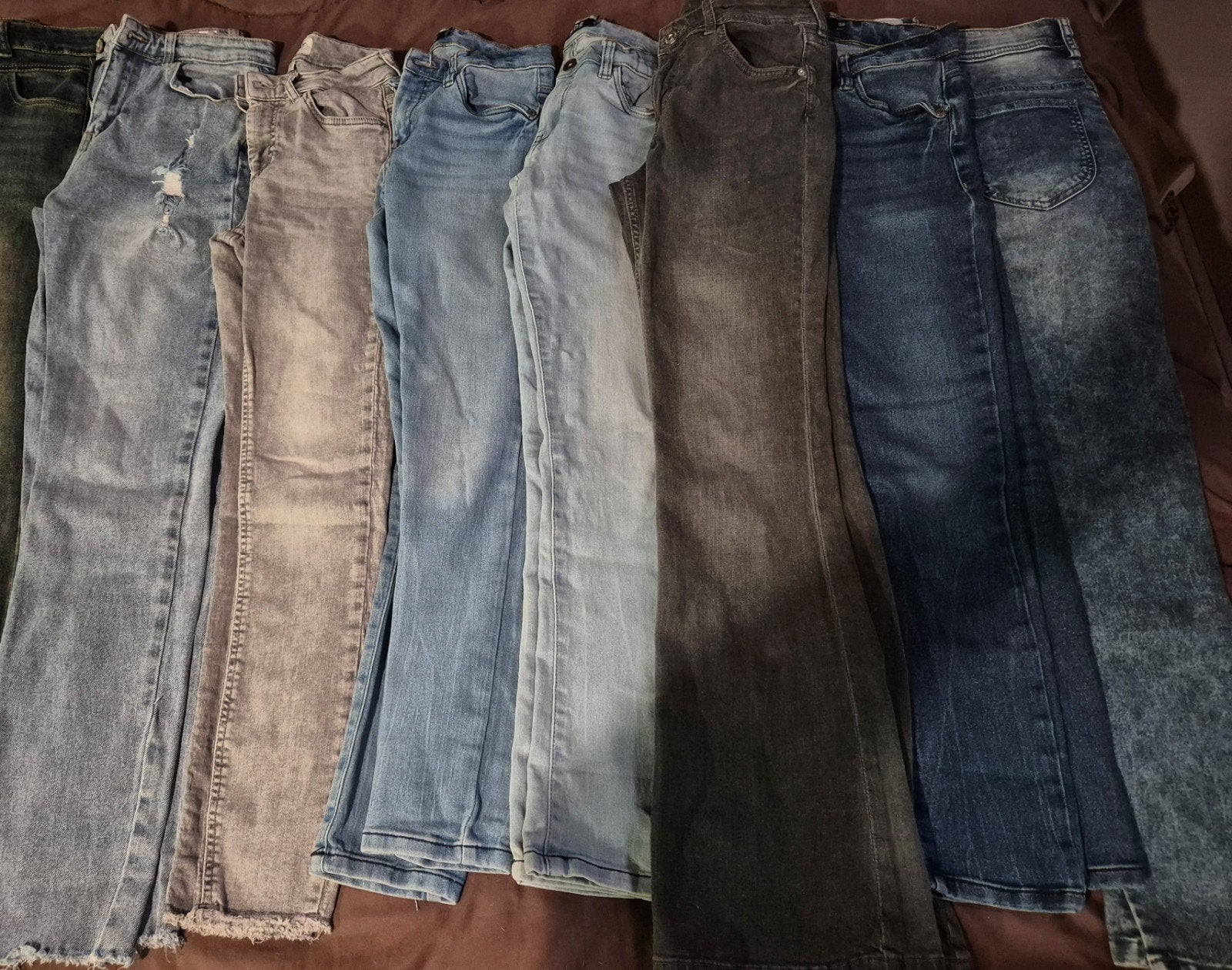 pakket jeans maat 158/164 164, Ophalen of Verzenden, Maat 158