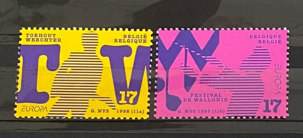 België, Mi 2810-2811, PF, Verzenden, Postfris