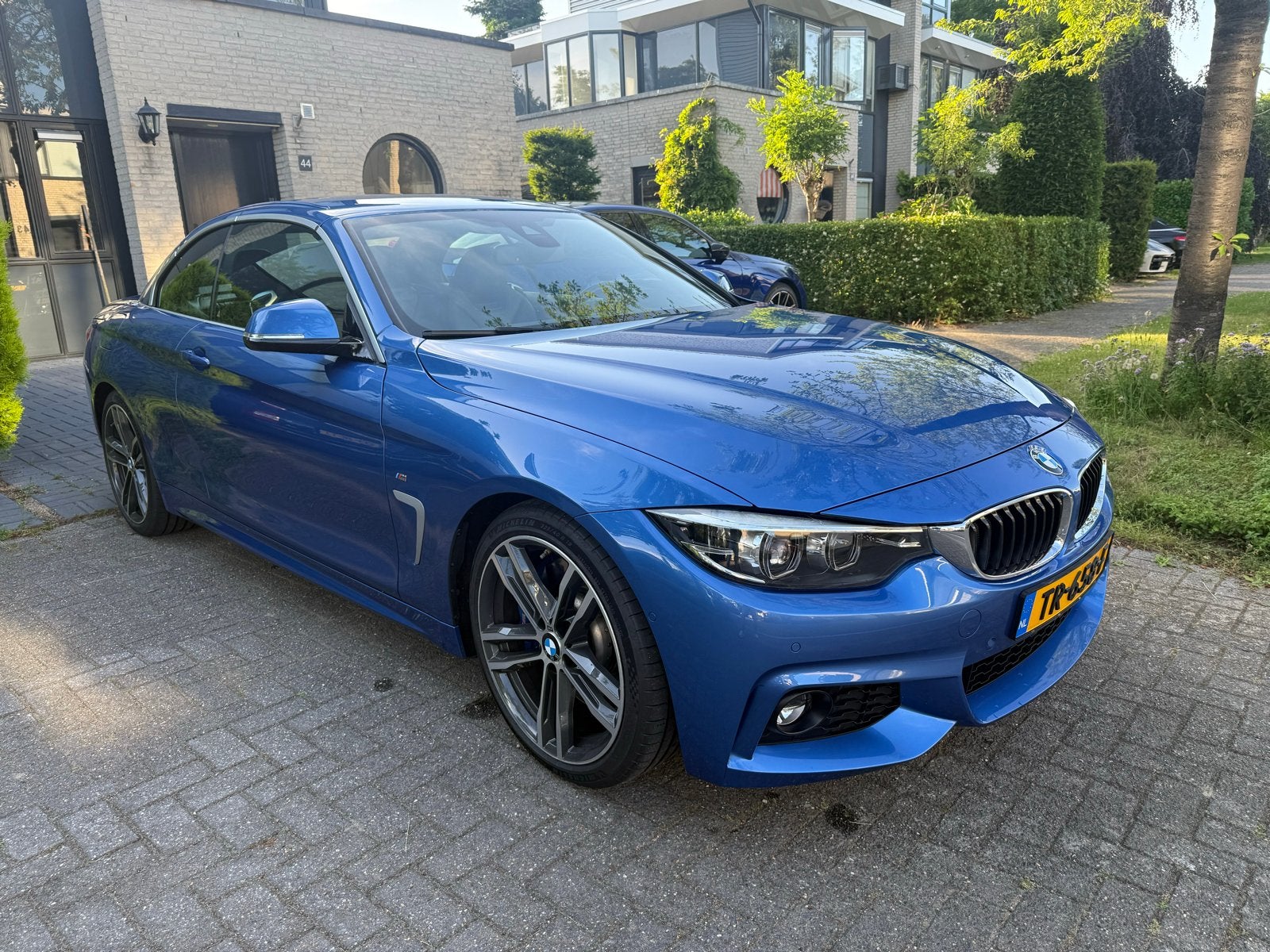 BMW 4-Serie 430i 252pk Aut 2018 Blauw, Achterwielaandrijving, Cabriolet, Origineel Nederlands, Particulier