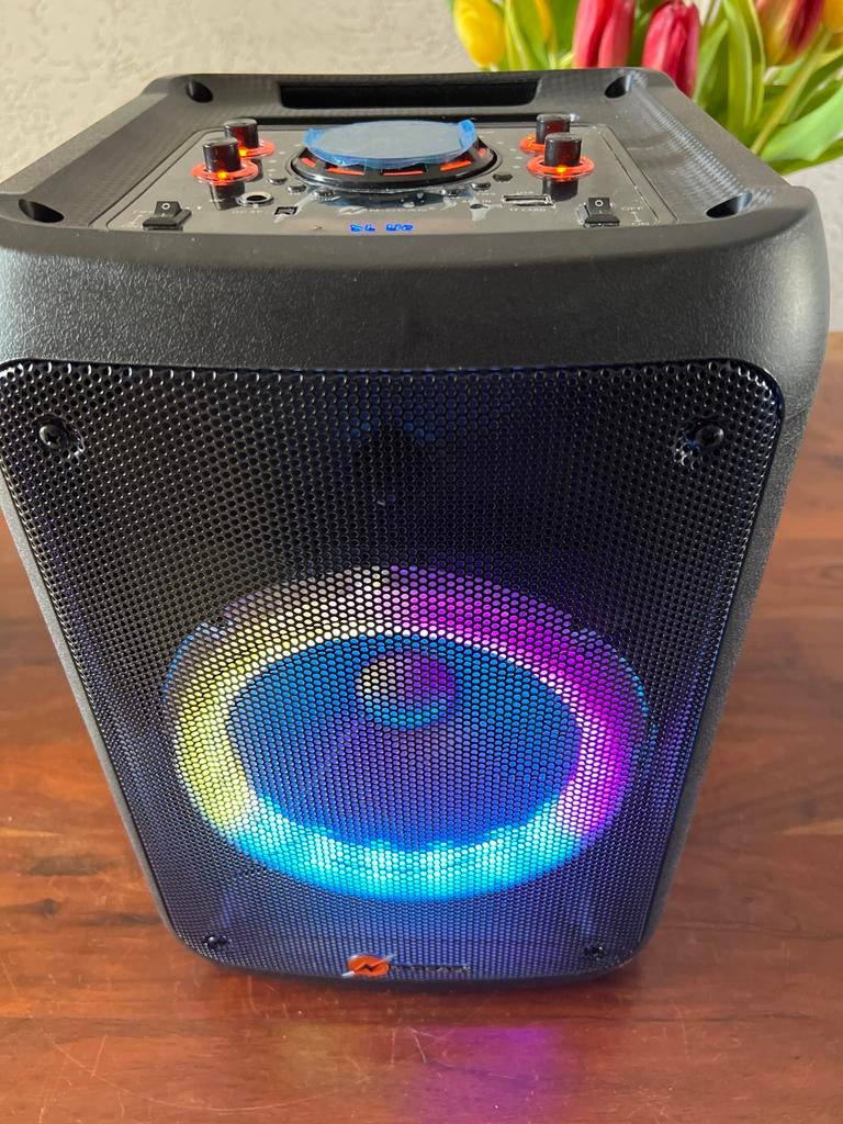 N-GEAR The Flash 601 Draagbare Bluetooth Speaker met LED, Overige typen, Zo goed als nieuw, 60 tot 120 watt, Ophalen