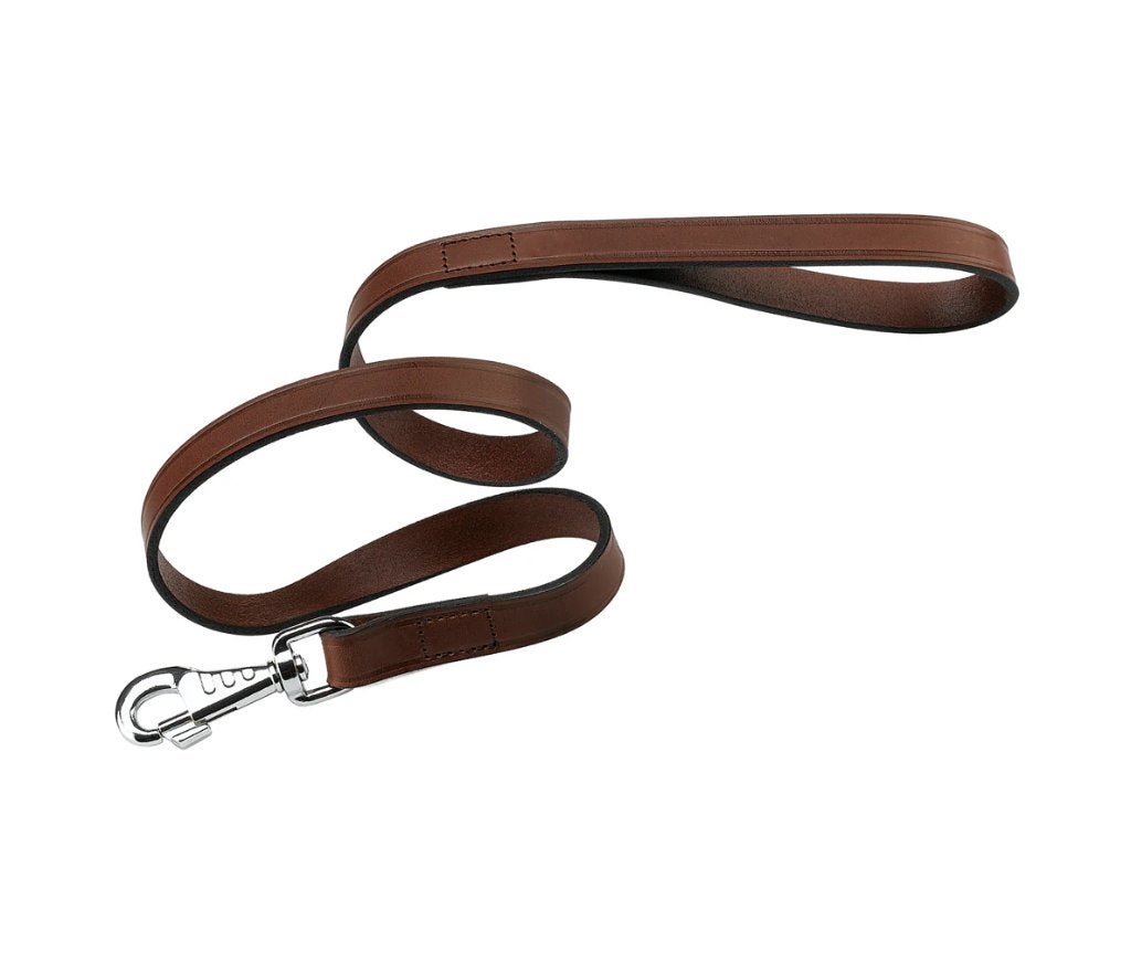 FERPLAST VIP Lederen Hondenriem L-XL 150 cm Bruin KOOPJE!!!, Dieren en Toebehoren, Hondenriemen, Ophalen of Verzenden, Nieuw, Hondenriem