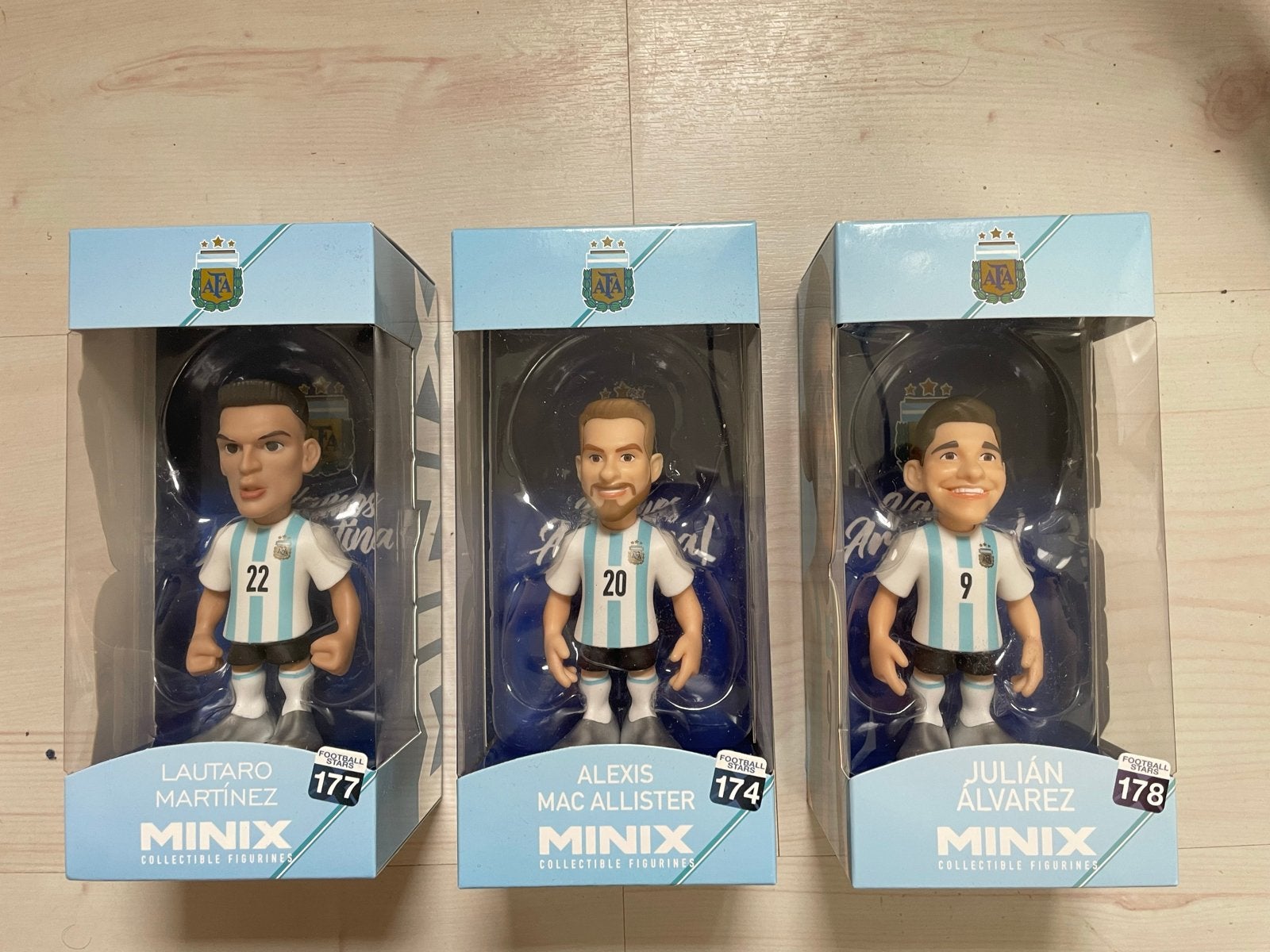 MINIX Argentinië WK 2022 Collectible Figuren - Set van 3, Ophalen of Verzenden, Nieuw