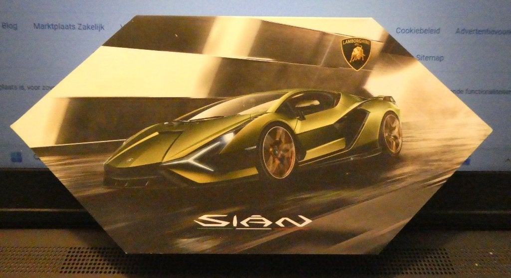 Lamborghini Sian promotie kaart, Verzenden, Zo goed als nieuw, Overige merken