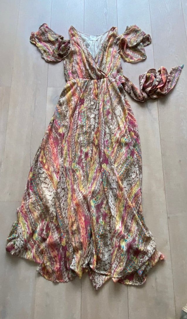 Boho ibiza jurk nieuwstaat M, Maat 38/40 (M), Ophalen of Verzenden, Zo goed als nieuw, Roze