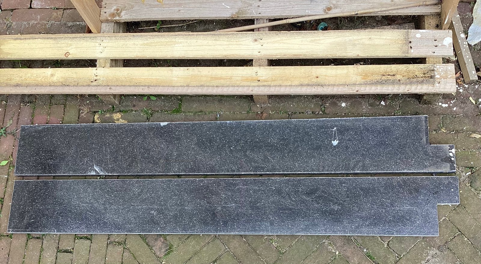 Vensterbank dorpel marmercomposiet hardsteen 18 mm, Ophalen, 100 tot 150 cm, Hardsteen, Vensterbanken