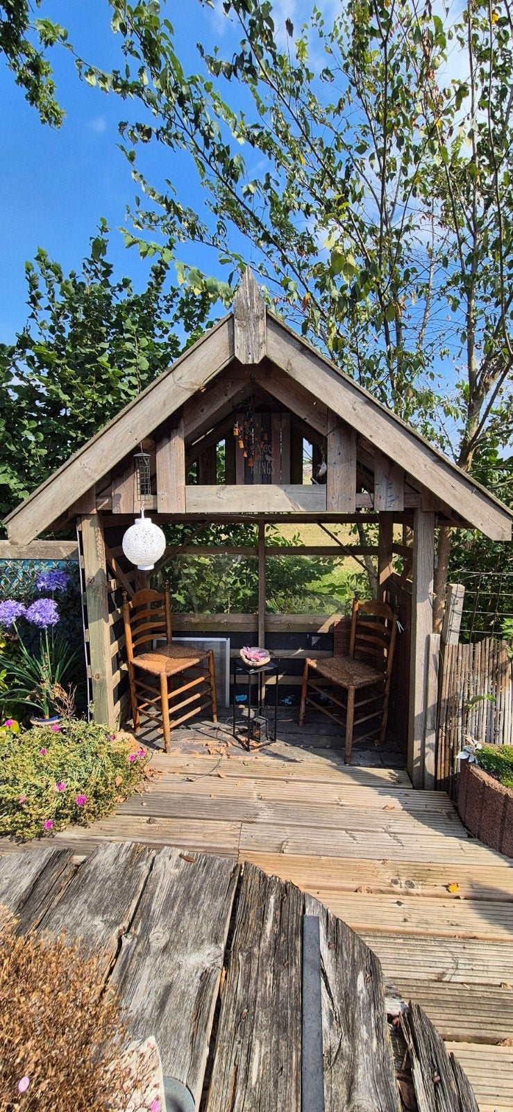 Houten priëel, Ophalen, Gebruikt, Tuinpaviljoen