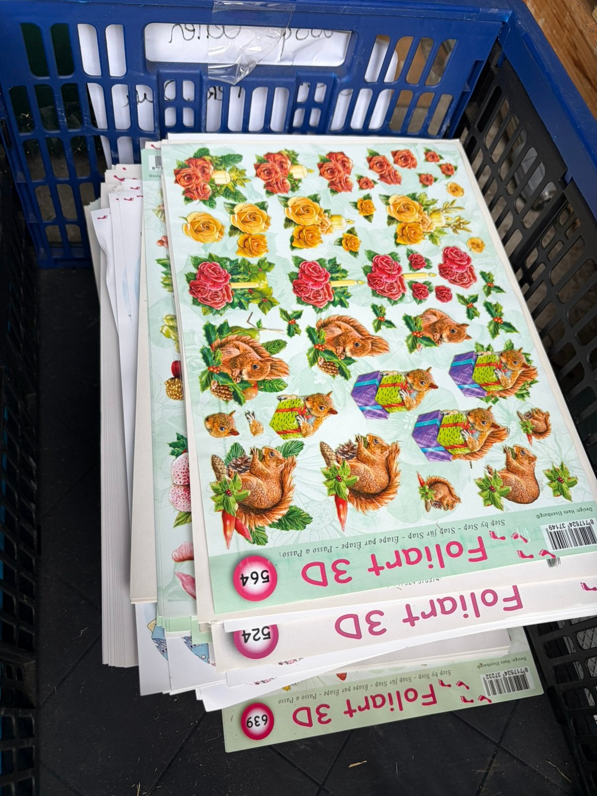 Prachtige collectie Foliart 3D knipvellen! ️, Ophalen, Zo goed als nieuw, Overige thema's, Knipvel