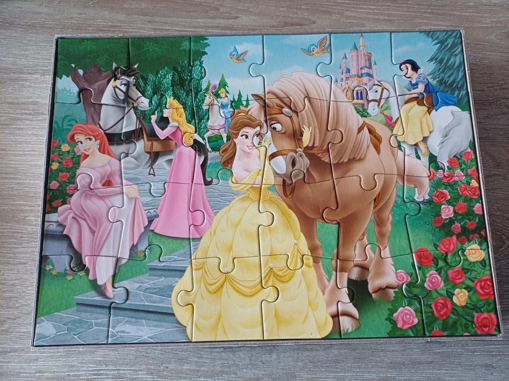 Disney Princess puzzel 24 stukjes, Ophalen of Verzenden, 10 tot 50 stukjes, Gebruikt