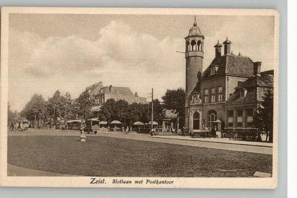 Zeist Slotlaan+Postkantoor 1932 uitg Arthur Klitzsch Nr 695