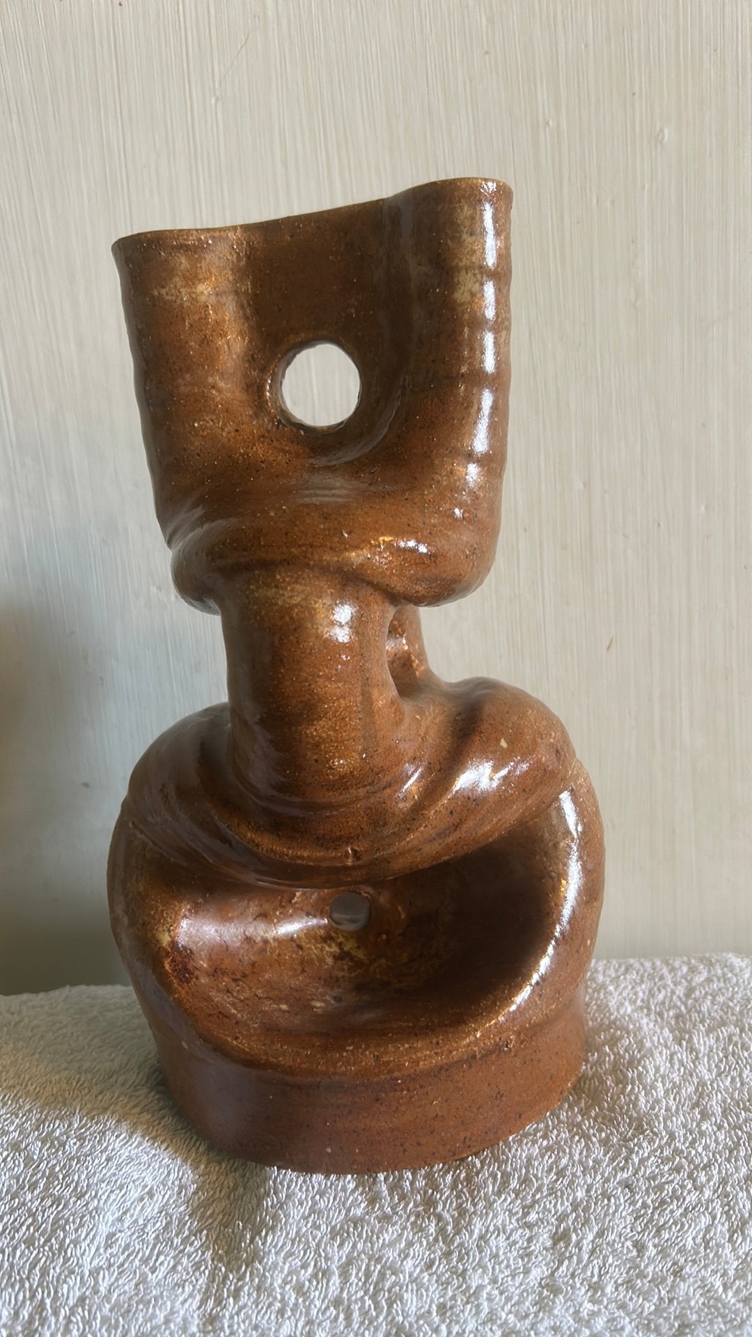 Bijzondere vaas van Wim Fiege ( Arnhem ), Antiek en Kunst, Ophalen of Verzenden