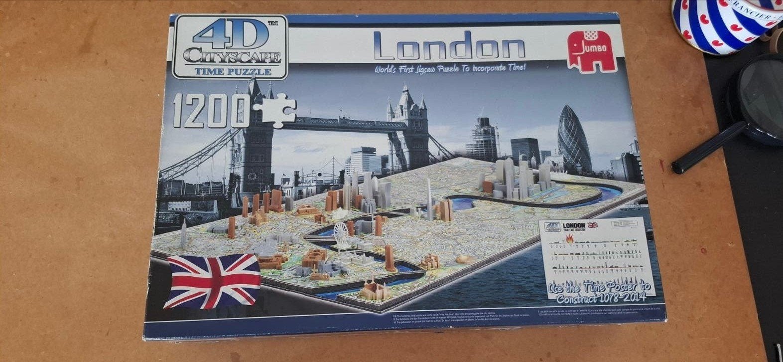 4D  cityscape timepuzzel Londen 1200 stukjes, Ophalen of Verzenden, 1:50 of kleiner
