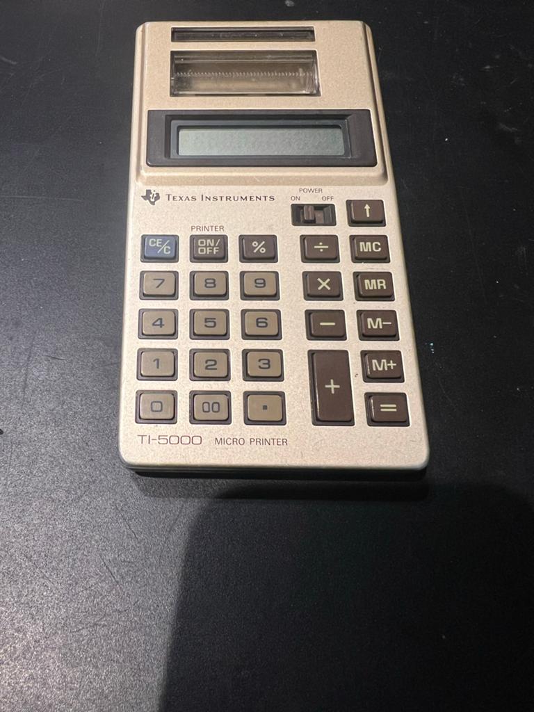 Texas Instruments TI-5000 Micro Printer Rekenmachine, Ophalen of Verzenden, Gebruikt