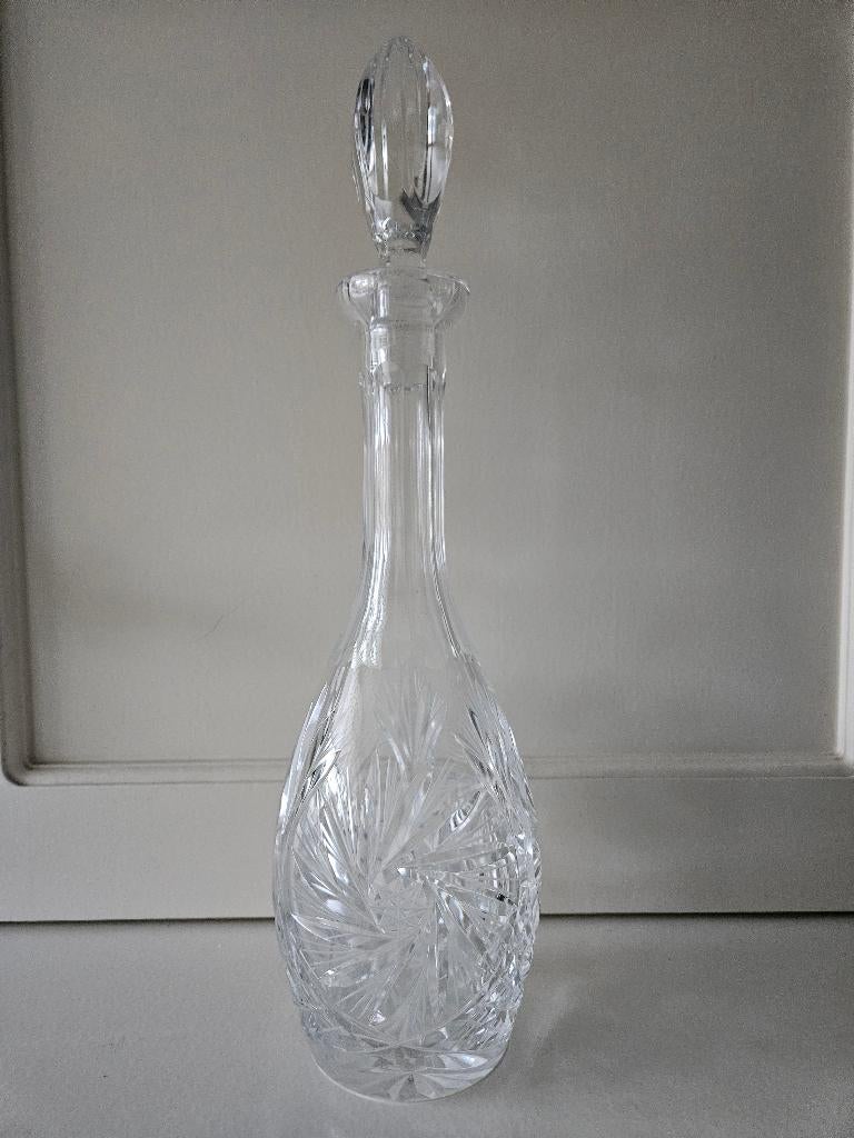 Karaf glas fles schenkkan antiek, Antiek en Kunst, Antiek | Glas en Kristal, Ophalen of Verzenden