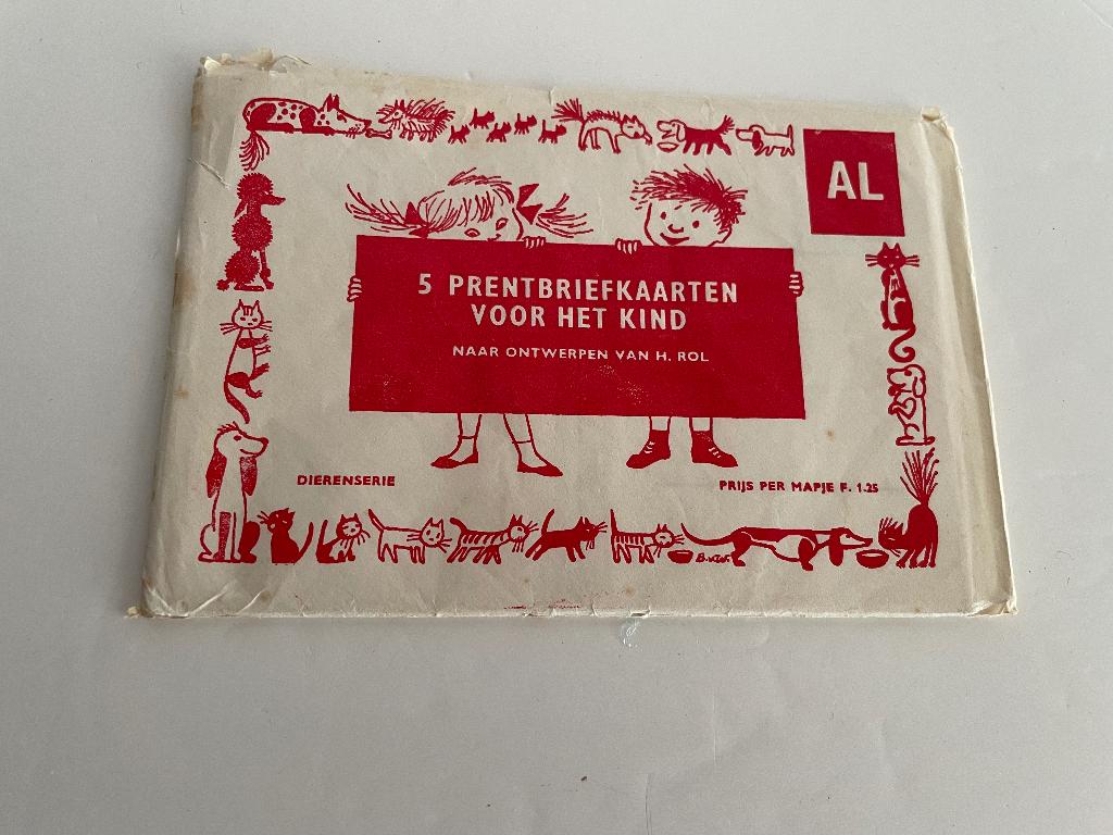 Kinderpostzegelactie 1964 Honden Kompleet+enveloppe+rebus, Ophalen of Verzenden, 1960 tot 1980, Overige thema's