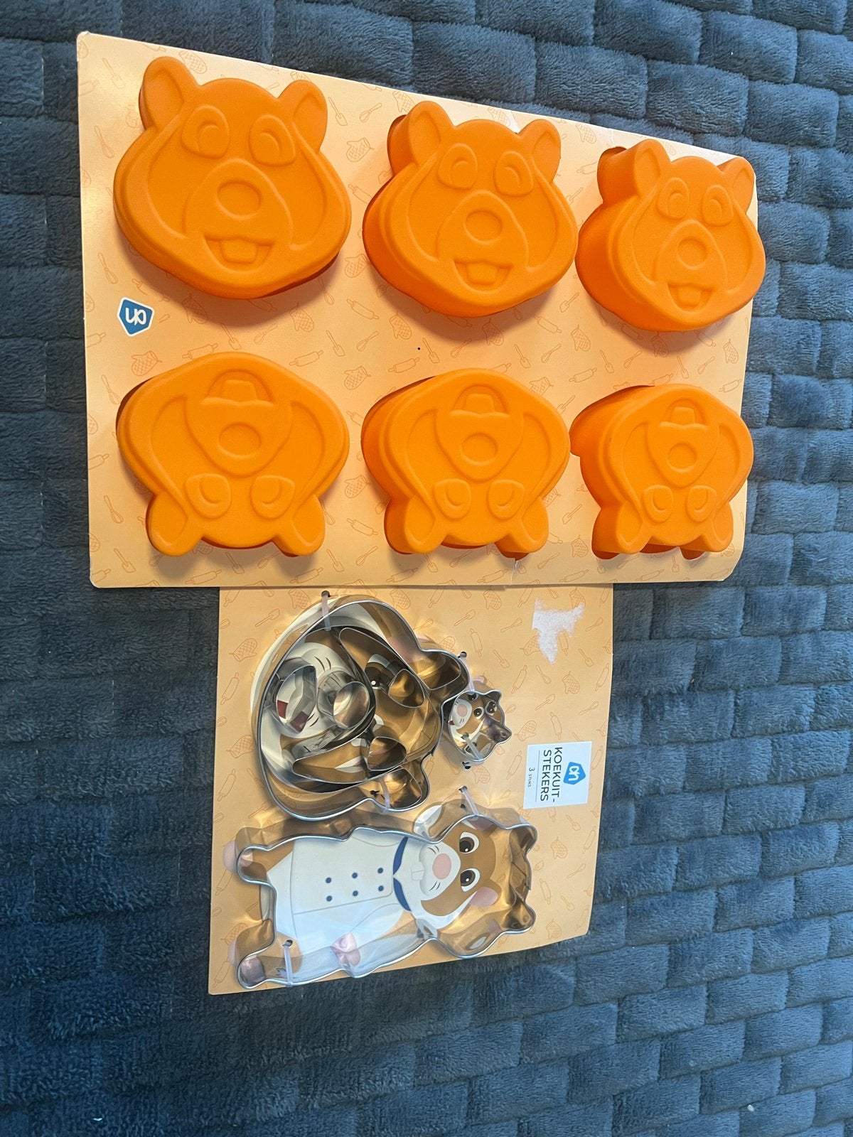 NIEUW, set koekjes- en bakvormen - AH Hamsters, Overige typen, Nieuw, Ophalen of Verzenden, Metaal