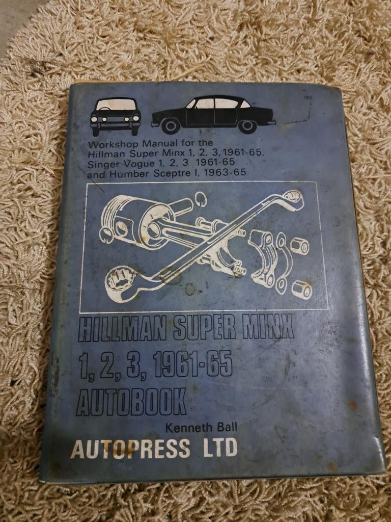Hillman Super Minx Werkplaatshandboek 1961-1965, Boeken, Auto's | Boeken, Gelezen, Overige merken, Ophalen of Verzenden