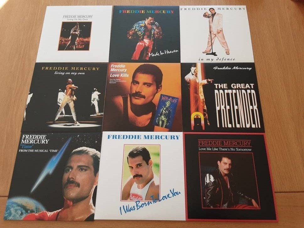 Freddie Mercury (Queen) - 9 nieuwe vinyl single's Collectie, Ophalen of Verzenden, Gebruikt, Pop, Single
