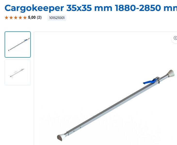 5 x Cargokeeper 35x35 mm 1880-2850 mm Vrachtwagen, Ophalen, Nieuw, Overige merken, Overige Auto-onderdelen