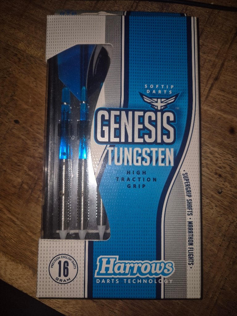 Harrows Genesis Tungsten Soft Tip 16 g, Ophalen, Nieuw, Pijlen, Soft tip