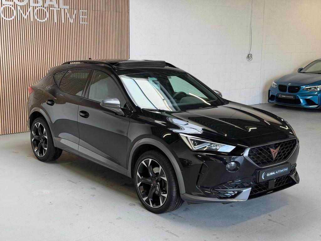 Cupra FORMENTOR - 2.0 TSI 4Drive 190 PK - SCHUIFDAK - TREKHA, Automaat, Gebruikt, Leder en Stof, Zwart