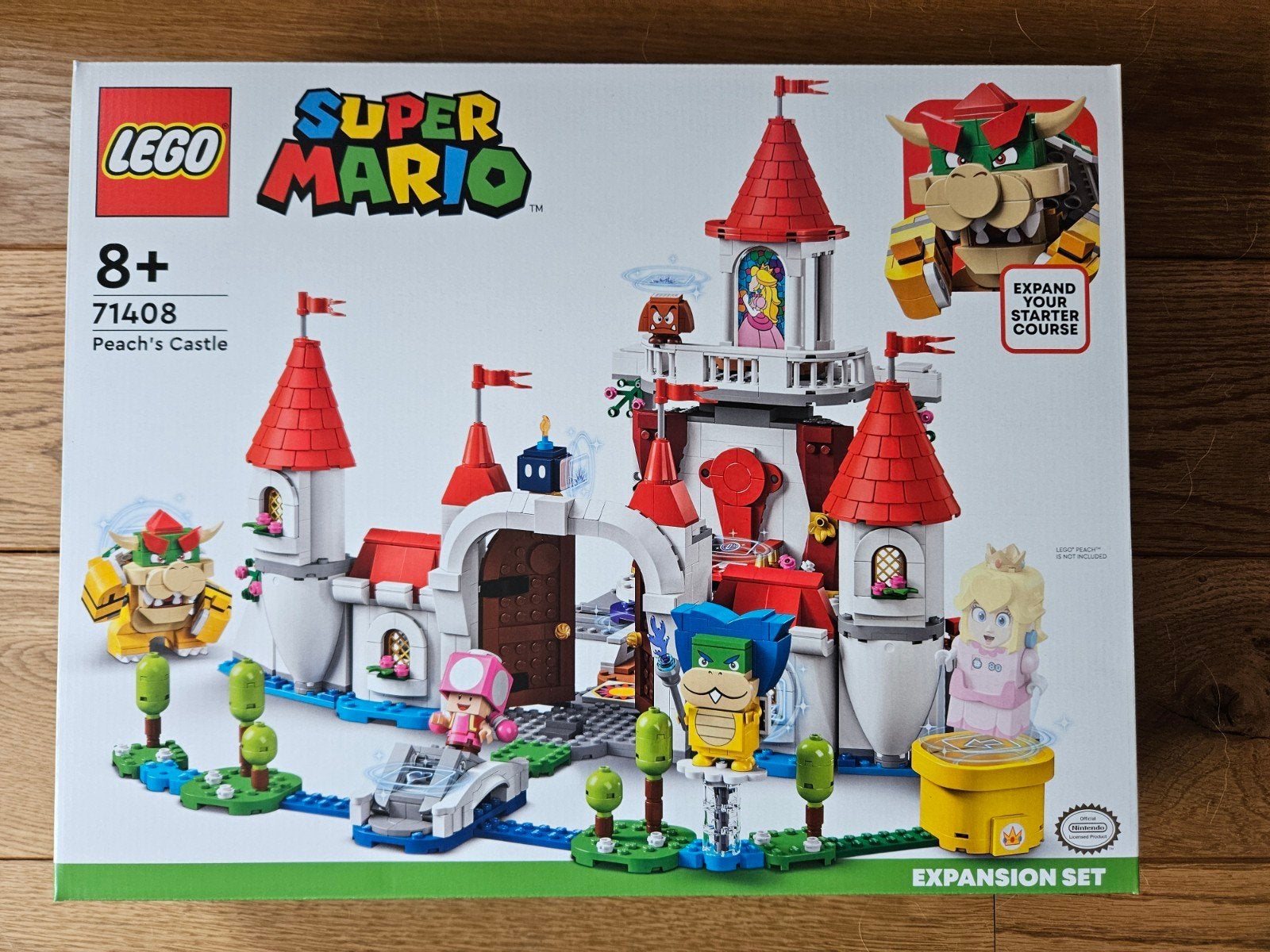 LEGO Super Mario 71408 Peach's Kasteel Uitbreidingsset, Kinderen en Baby's, Speelgoed | Duplo en Lego, Overige thema's, Lego, Nieuw